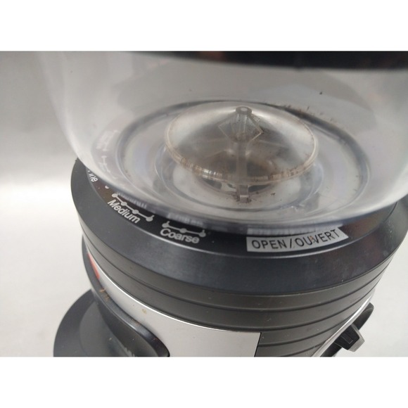 ESPRESSIONE PROFESSIONE CONICAL BURR COFFEE GRINDER BLACK/SiILVER MEC-5198 WORKS - Picture 7 of 10